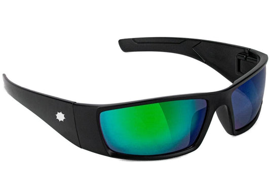 Glassy Eyewear - Peet Polarized - Black/Green Mirror