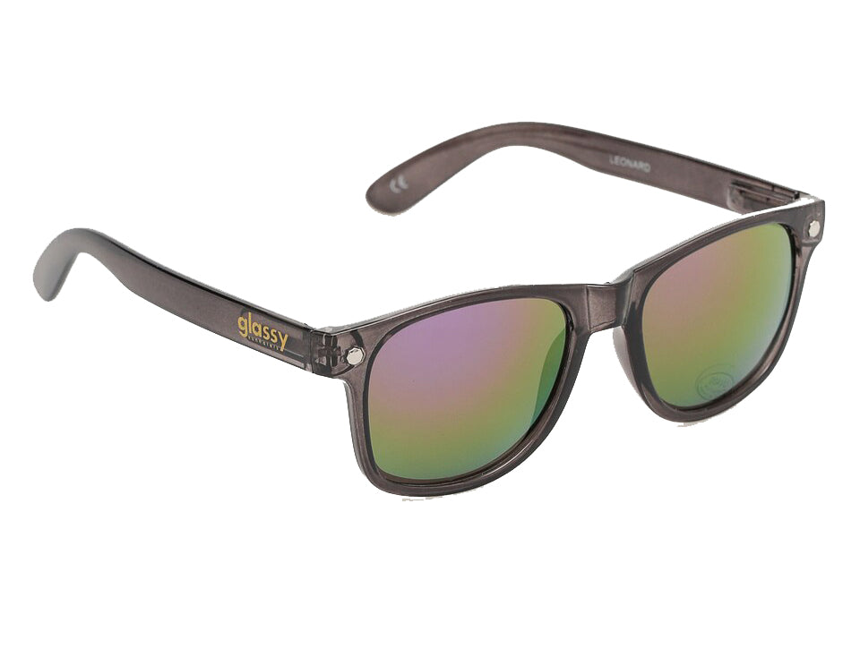 Glassy Eyewear - Leonard Transparent Grey/Purple Mirror