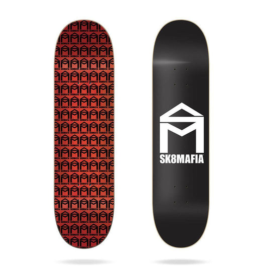 SK8MAFIA 8.0 - HOUSE LOGO BLACK - SKATEBOARD DECK